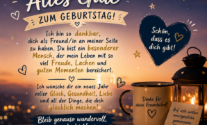 Alles Gute zum Geburtstag – Herzliche Wünsche für eine besondere Freundschaft