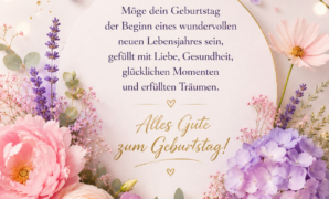 Herzliche Geburtstagswünsche auf Deutsch