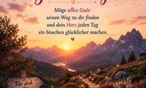 Herzliche Wünsche voller Glück und Hoffnung