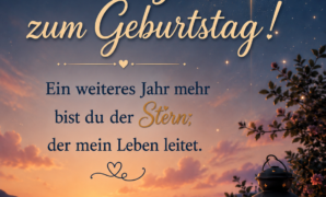 Liebevolle Geburtstagswünsche voller Sterne und Licht