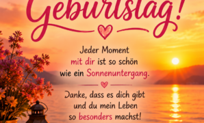 Romantische Wünsche voller Wärme und Glück